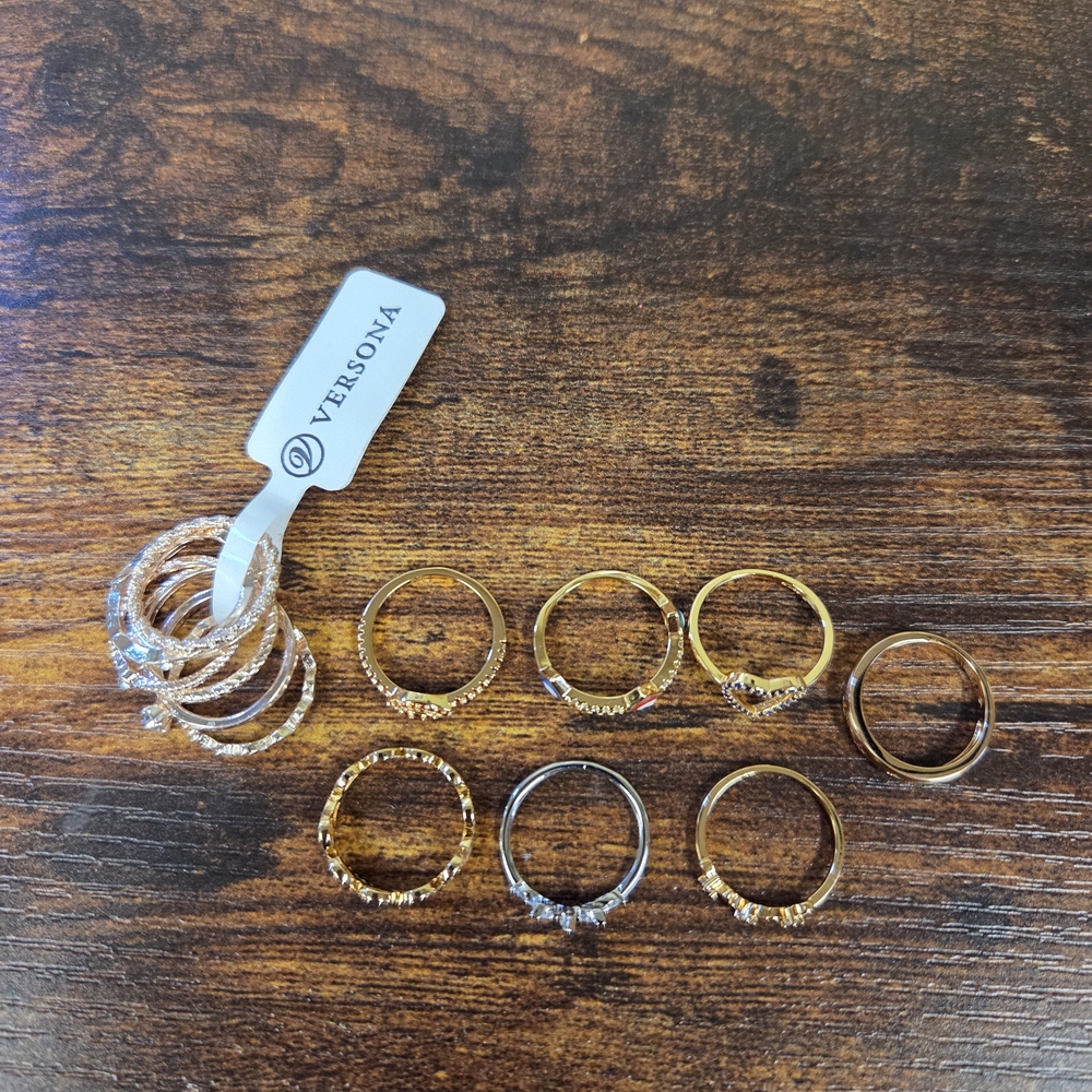 🆕️Versona & Pretty Bird Gold Plated Ring Collection Size 6